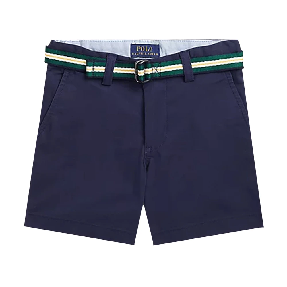 Ralph Lauren Boys Blue Shorts, 7 Y, Bermuda In Twill Stretch