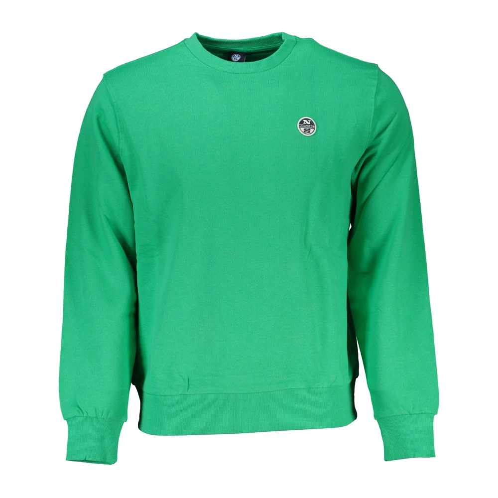 North Sails Men's Green Long Sleeve Sweatshirt With Logo - Sweatshirts - S - Sweatshirts & Hoodies