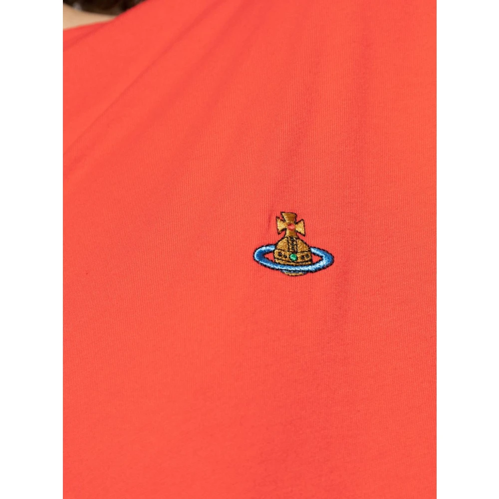Vivienne Westwood Klaproos Rood Orb Logo Twist Top Red Dames