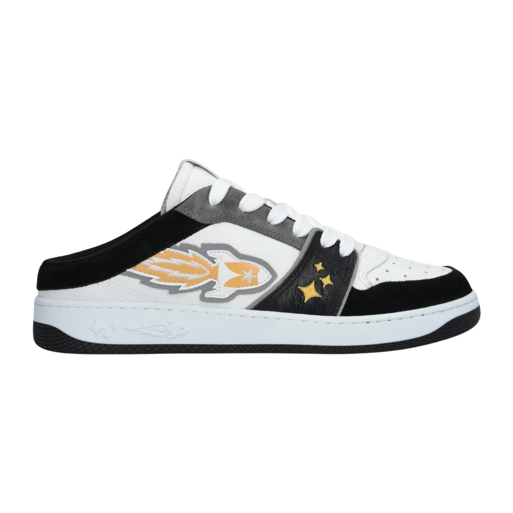 Enterprise Japan EJ Rocket Mule Leren Sneakers Heren Schoenen Zwart
