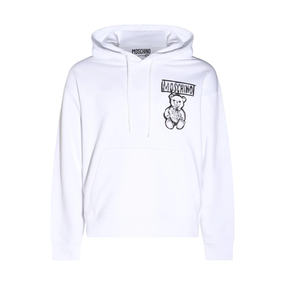 Moschino Witte katoenen sweatshirt White Heren