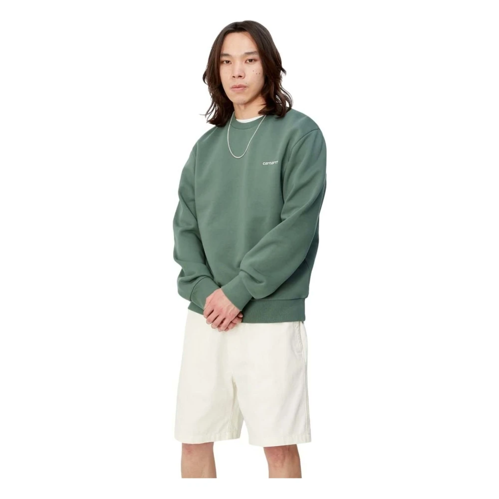 Carhartt WIP Script Borduurwerk Hoodie Green Heren