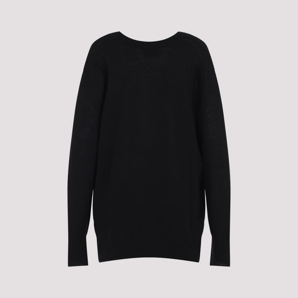Isabel marant Zwarte Sweater Elegant Mix Zijde Alpaca Black Dames