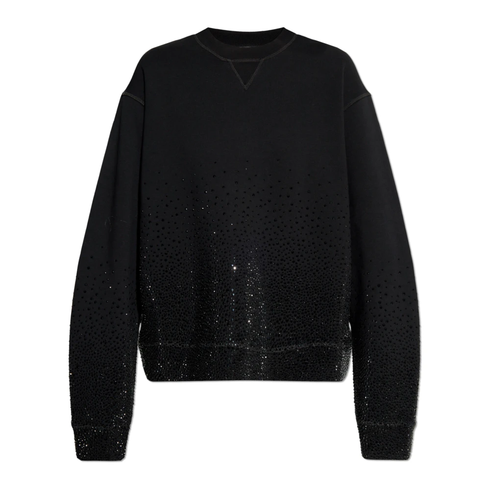Dsquared2 Sweatshirt met strass Black Dames