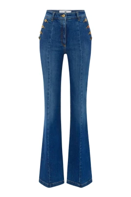 Jeans i bomull, lyocell och elastan