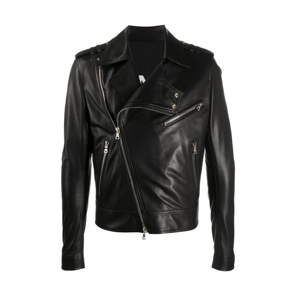 Jackets > Leather Jackets - - Balmain - Modalova