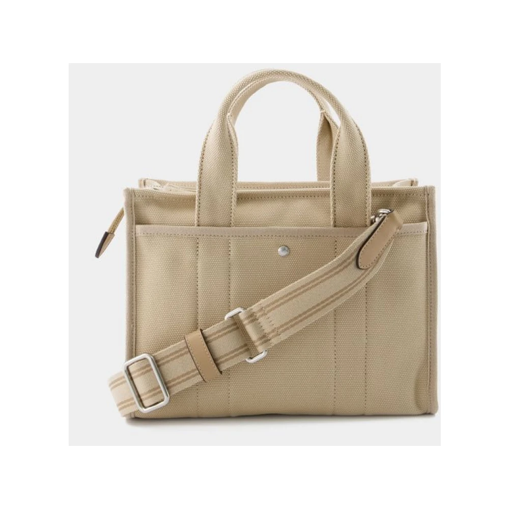 Coach Canvas Shopper Tas Neutrale Kleuren Beige Dames