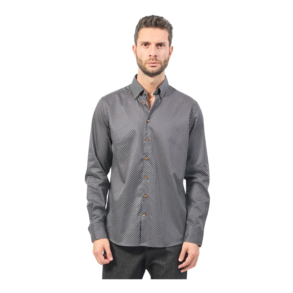 Bugatti MultiColour Casual Overhemd Multicolor Heren