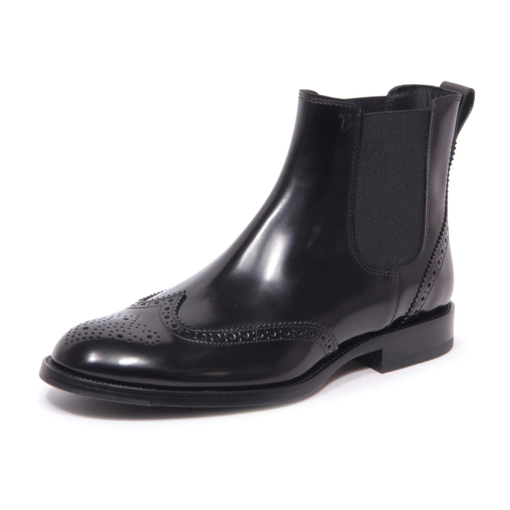 Tod's Chelsea Boots, Male, 7 Uk, Beatles Ankle Boots Black