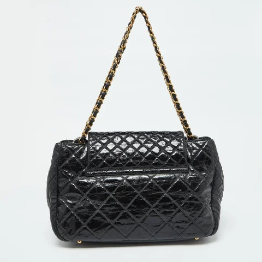 Chanel Vintage Pre-owned Leather chanel-bags Black Dames