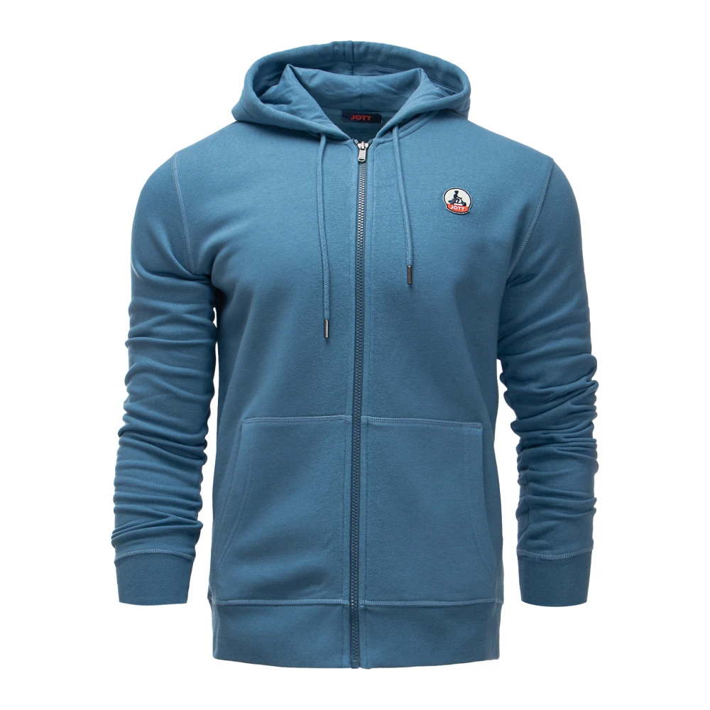 Jott Heren Hoodie Mexico Ss23Mzip10-140 Blauw Blue Heren
