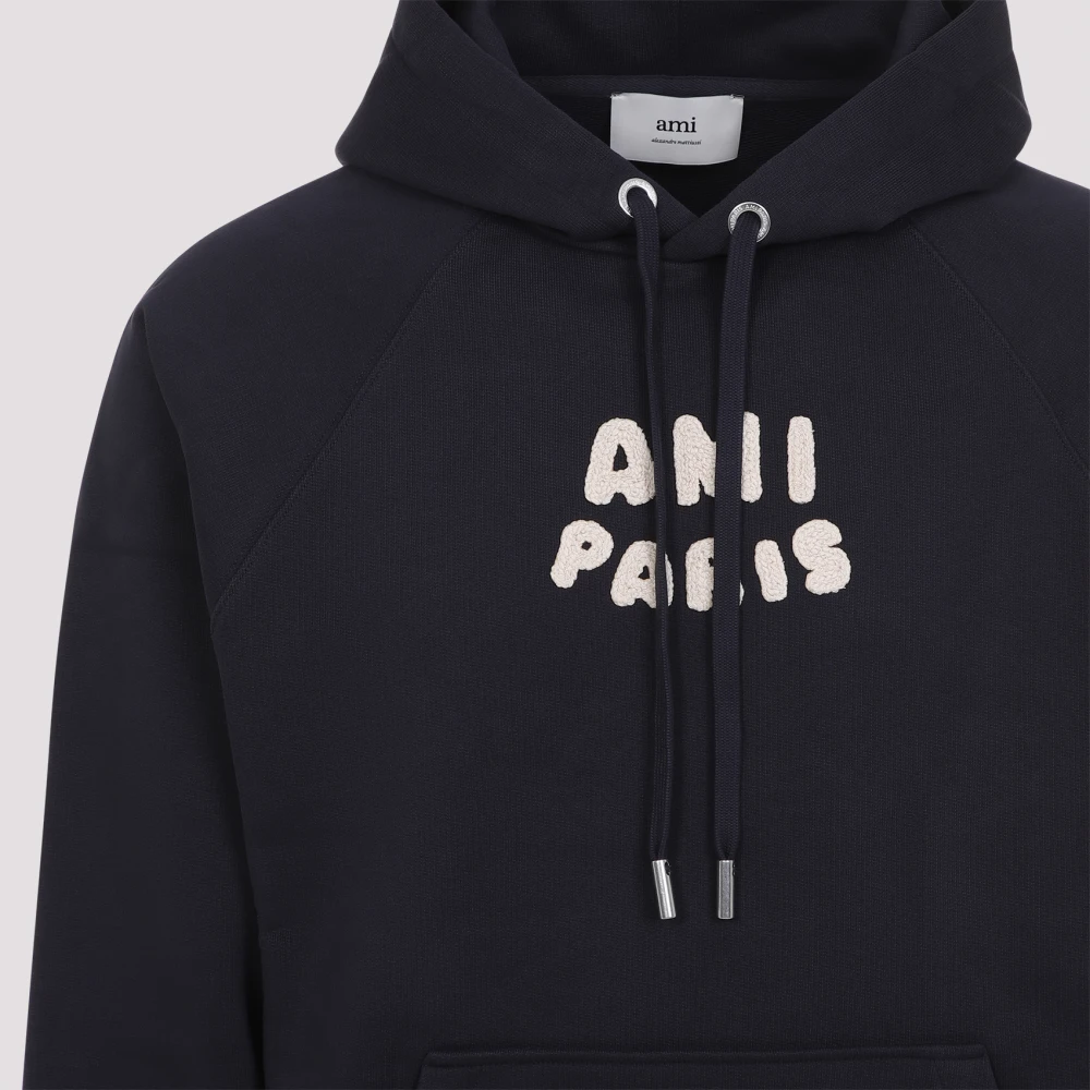 Ami Paris Blauwe Sweatshirt Blue Heren