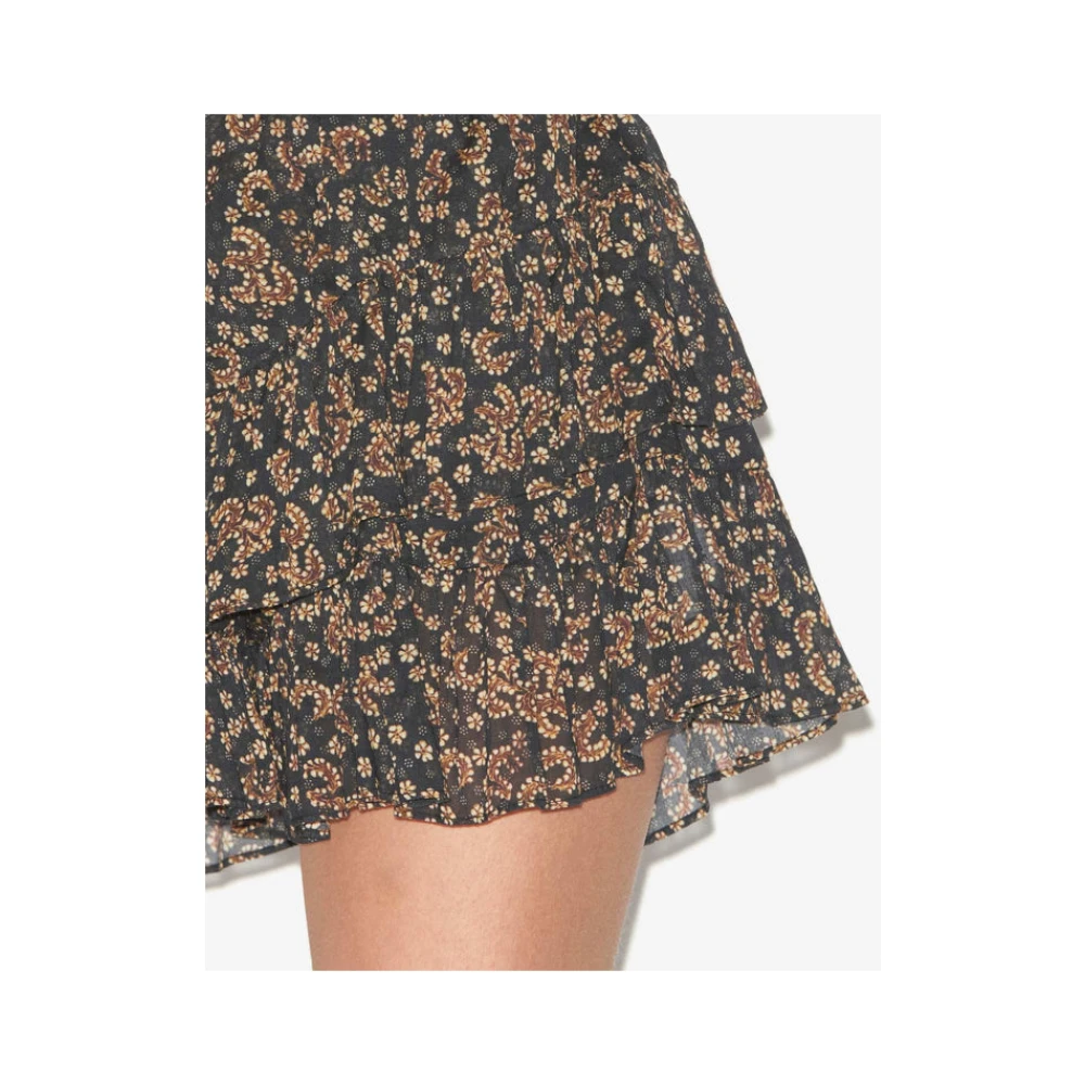 Isabel Marant Étoile Gerimpelde katoenen shorts met elastische taille Black Dames