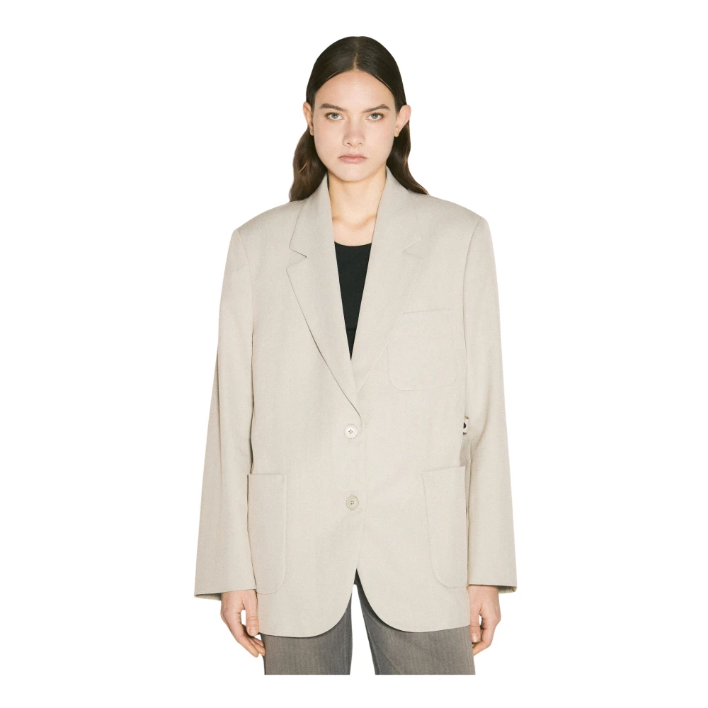 Our Legacy Klassieke Clasp Blazer met Zakken Beige Dames