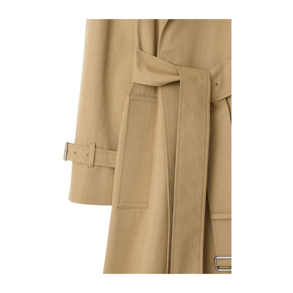 Burberry Dubbele Rijgjas Beige Dames