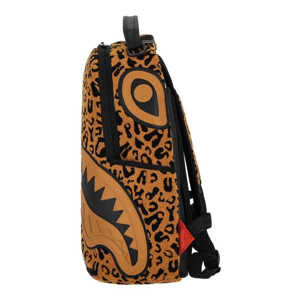 Sprayground Bruine Cheetah Chenille Rugzak Brown Unisex