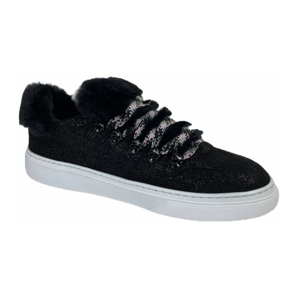 Hogan Winterse H Stitching Sneakers Dames Schoenen Zwart