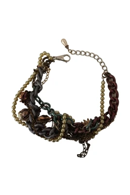 Sicily Blommig Kristall Statement Halsband