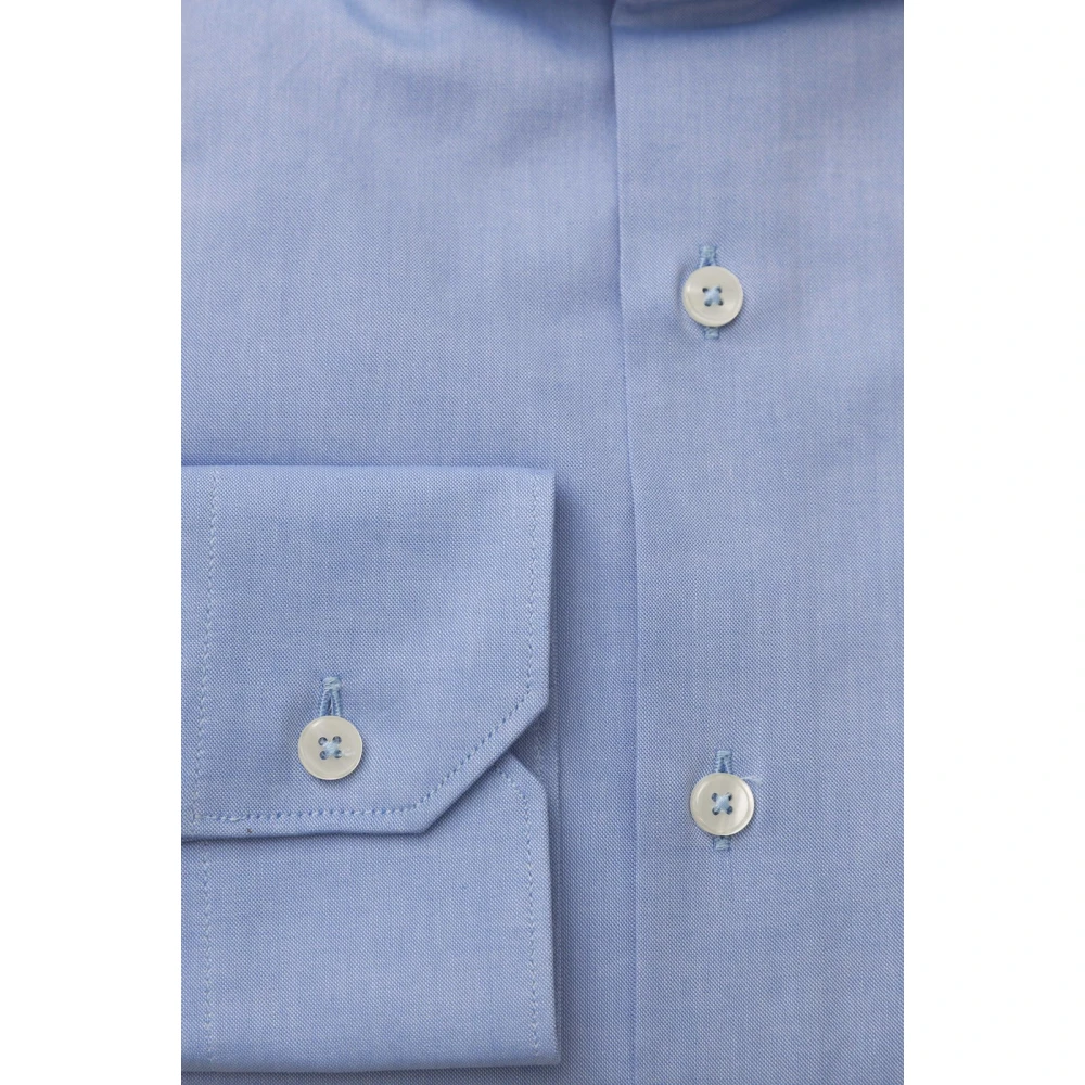 Bagutta Heren Frans Kraag Overhemd Blue Heren