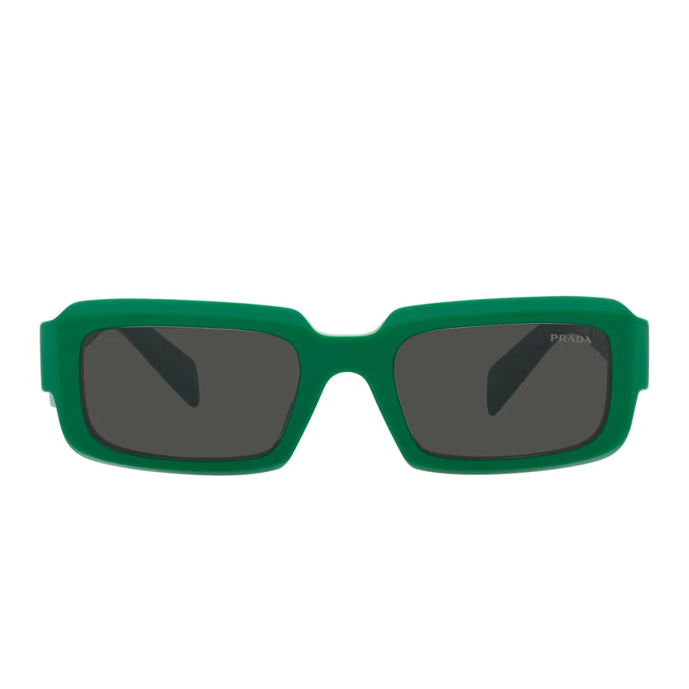 Prada Unisex Green Sunglasses, 54 Mm, Rectangular Sunglasses