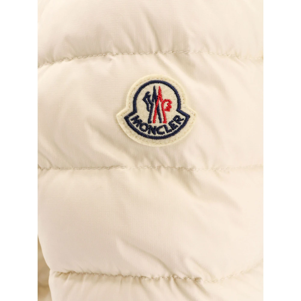 Moncler Hoodie met iconische patch Beige Dames