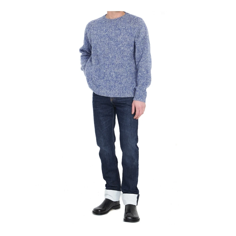 Loewe Visser Denim Jeans Blue Heren