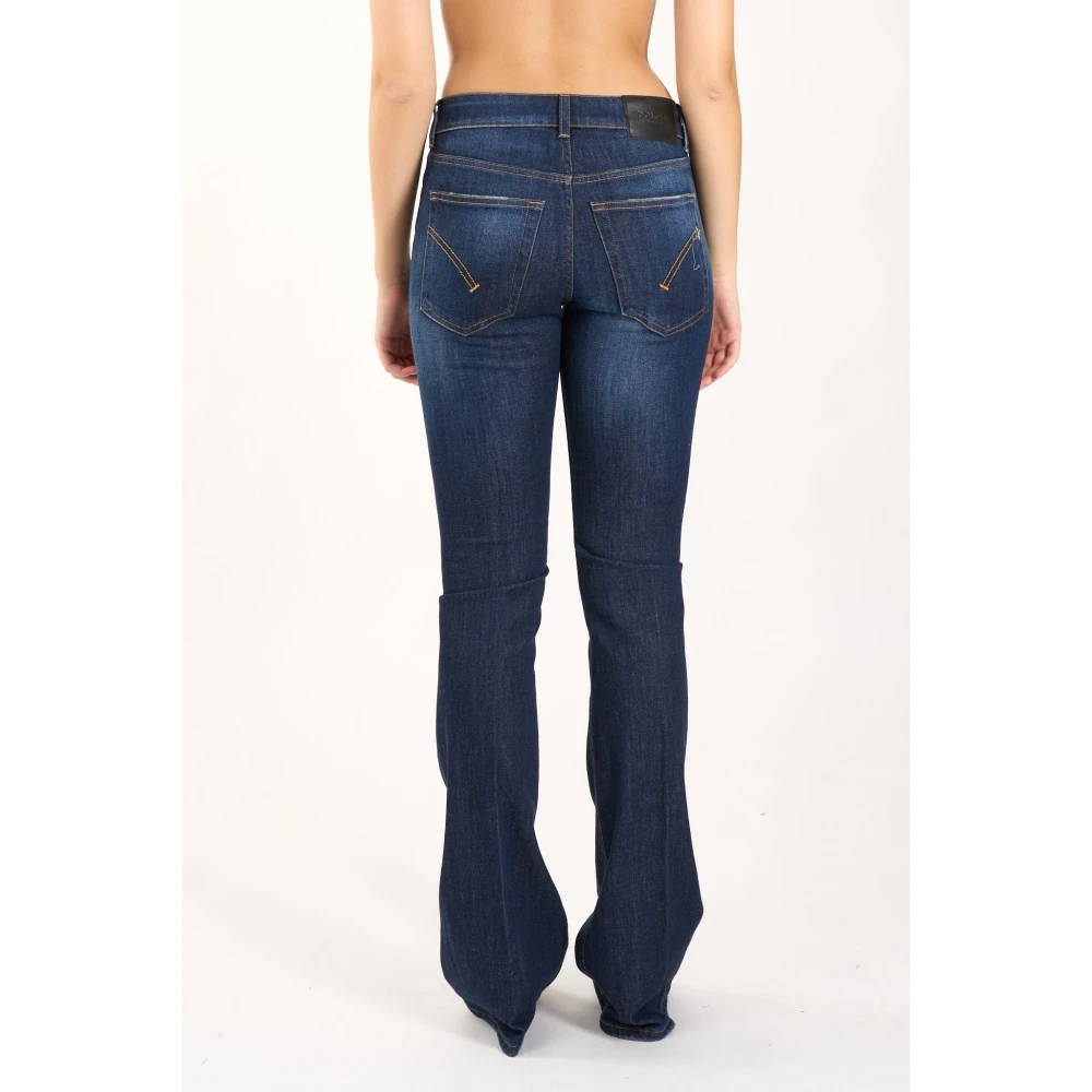 Dondup Nieuwe Lola Flare Jeans Blue Dames