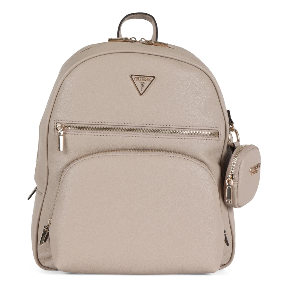 Guess Grote Eco-Leren Rugzak Beige Dames