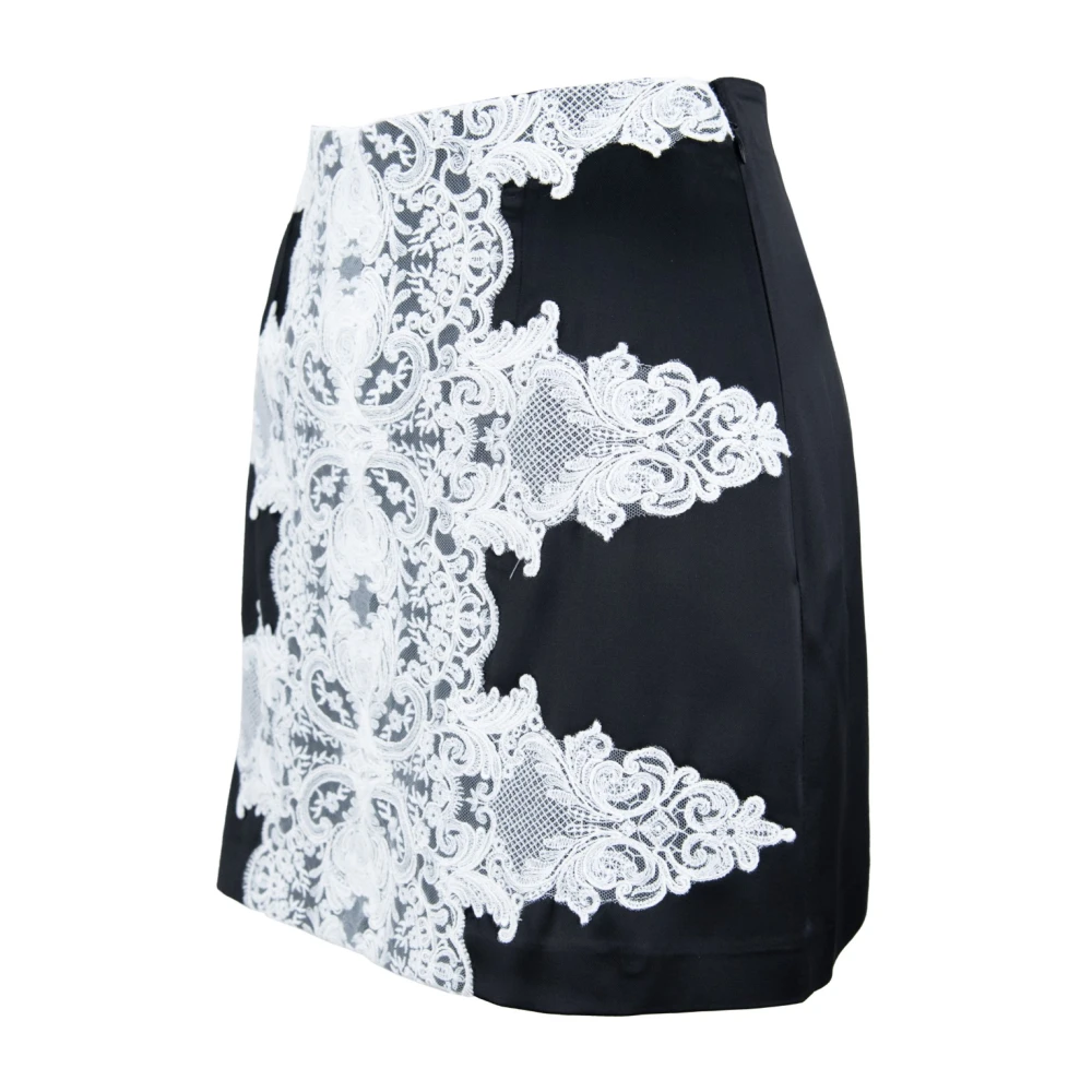 Elisabetta Franchi Kanten Detail Rits Haak Rok Multicolor Dames