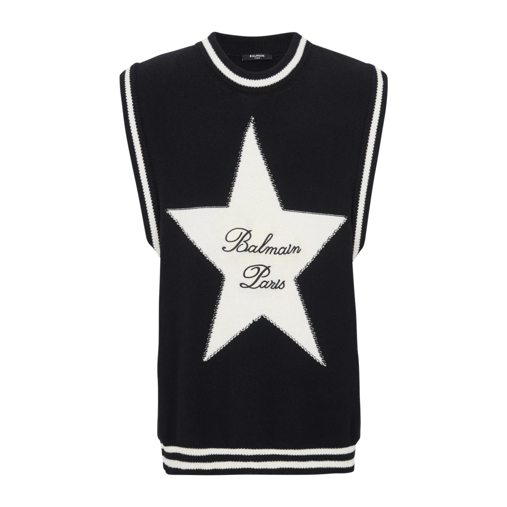 Knitwear > Sleveless Knitwear - - Balmain - Modalova
