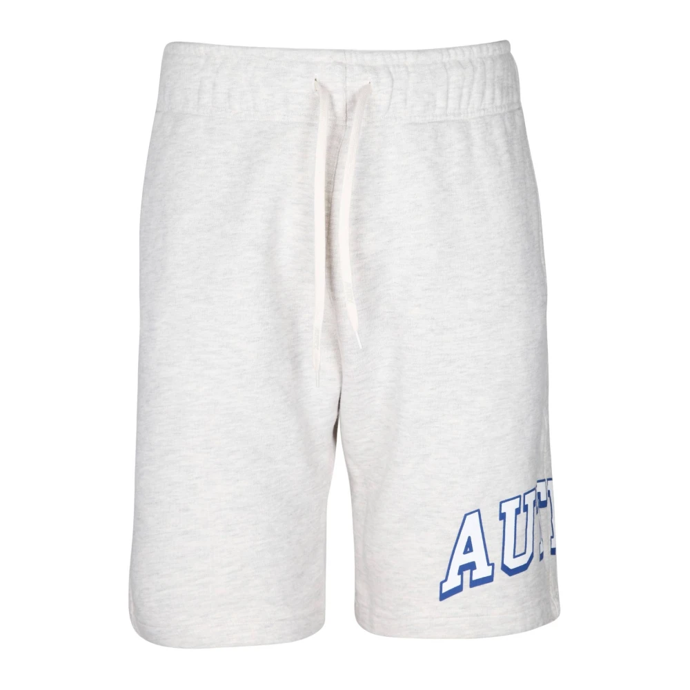 Autry Gemêleerd Grijs Katoenen Sweatshirt Shorts White Heren