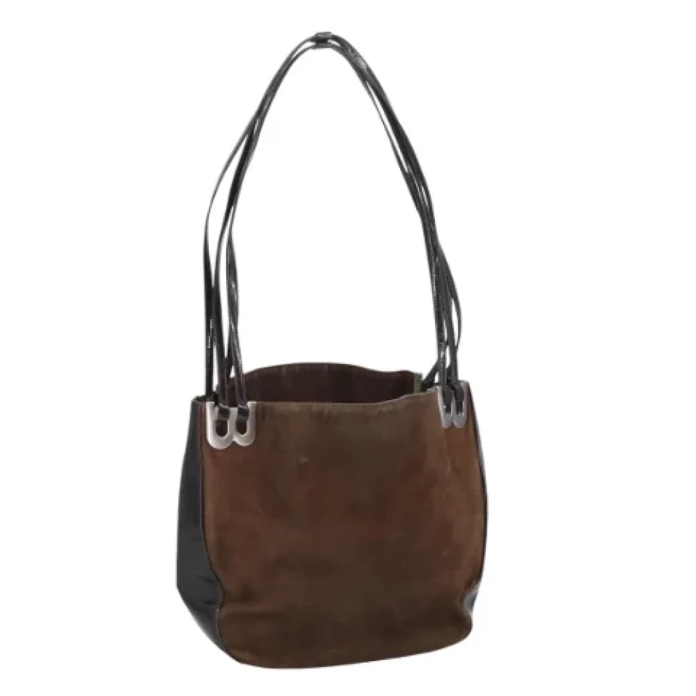 Bally Pre-owned Suede handbags Brown Dames