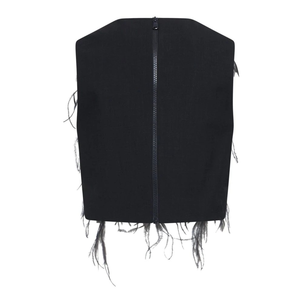 BRUNELLO CUCINELLI Zwarte Top Elegante Stijl Black Dames