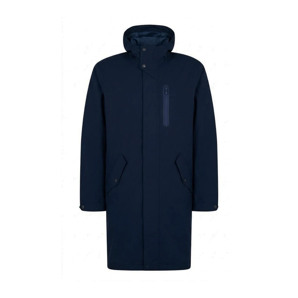 Herno Uomo Blu - Giacca Antipioggia Con Cappuccio - Coats - S