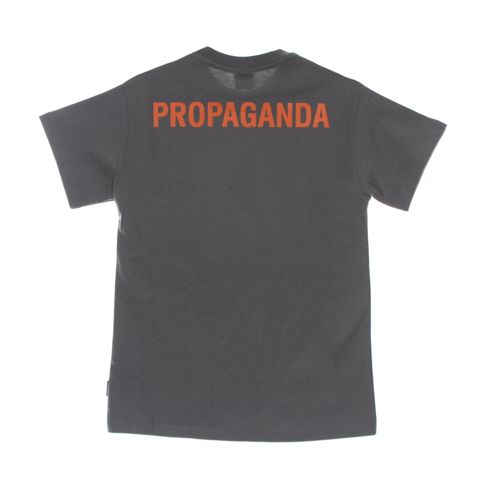 Propaganda Logo Tee Grijs Korte Mouw T-shirt Gray Heren