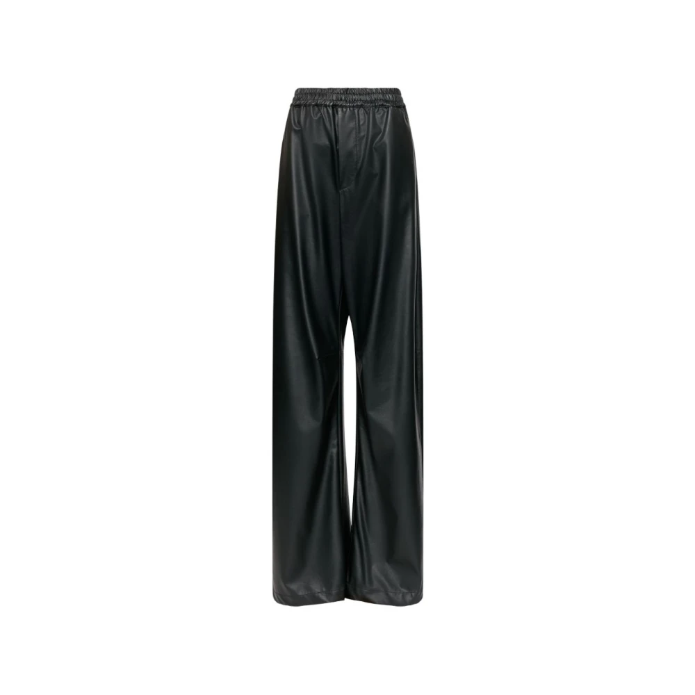 Mm6 Maison Margiela Trousers Black - Female - Wide Trousers - Black - 2XS - Trousers