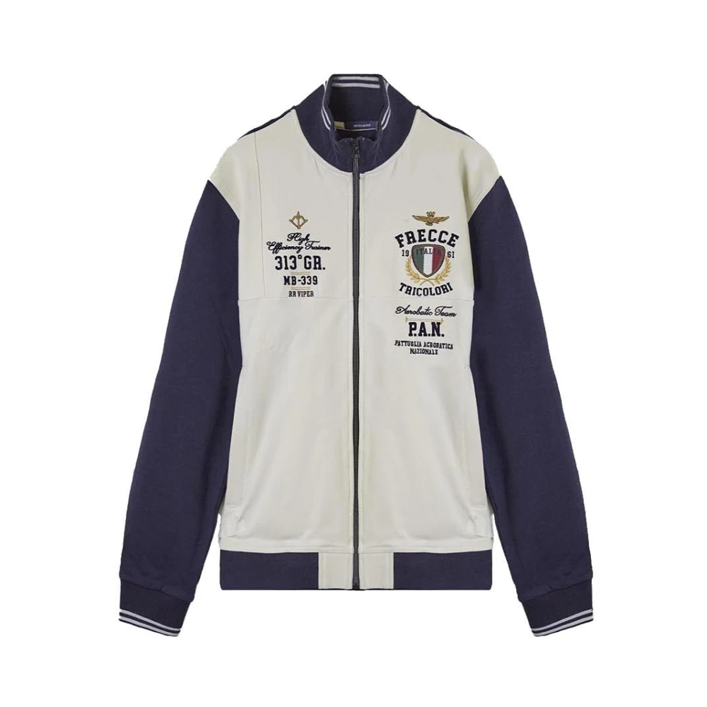 Aeronautica Militare Men's Multicolor Aviation-Inspired Jumper With Zipper - Zip-Throughs - 4XL - Sweatshirts & Hoodies