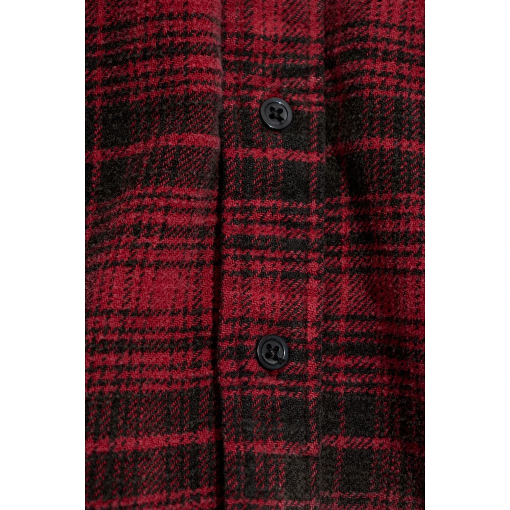 R13 Shirt met Vintage Effect Red Dames