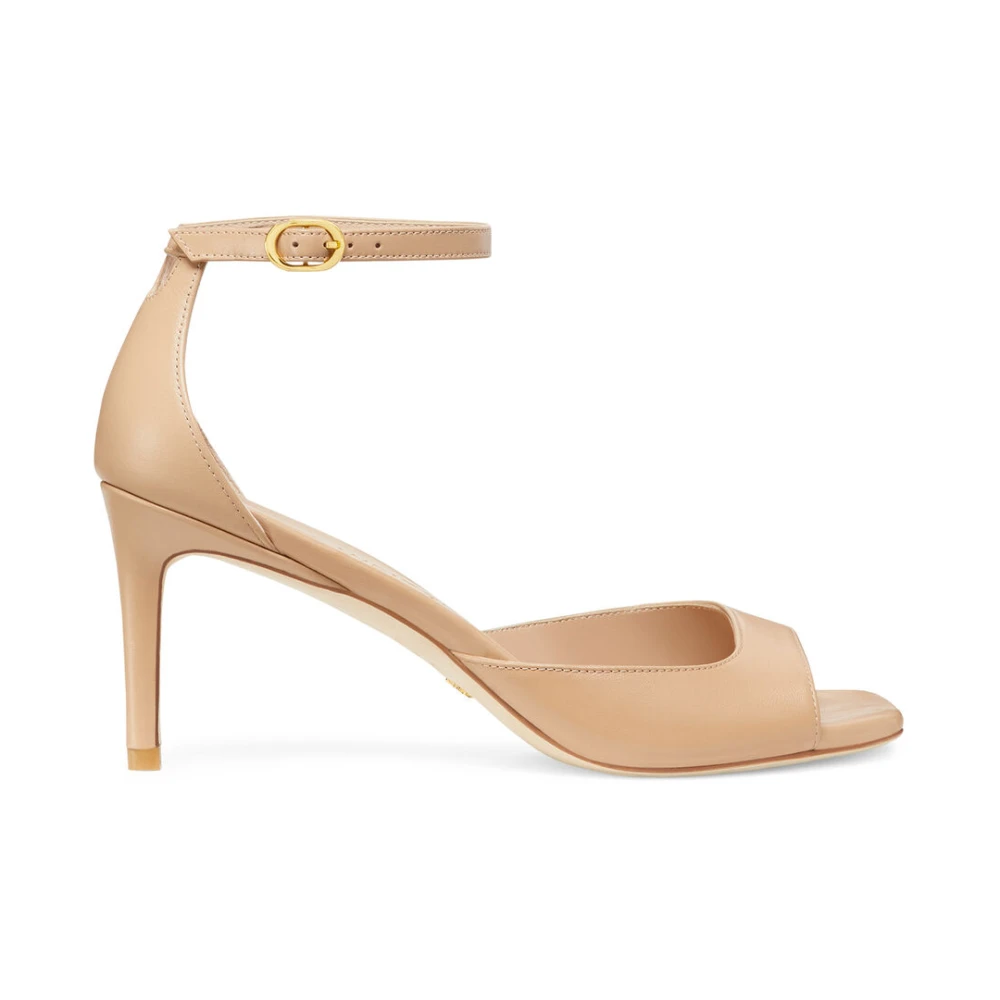 Stuart Weitzman Beige Nudistia 75 Sandal - Female - High Heel Sandals - 3 Uk - Shoes