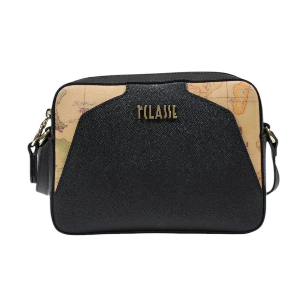Alviero Martini 1a Classe Stijlvolle Kleine PVC Dames Tas Black Dames