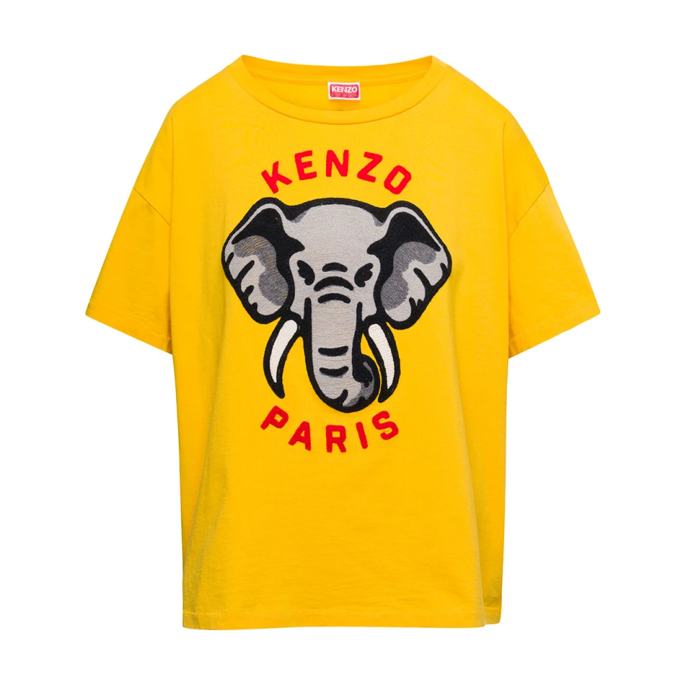 Gul T-skjorte med Elefanttrykk