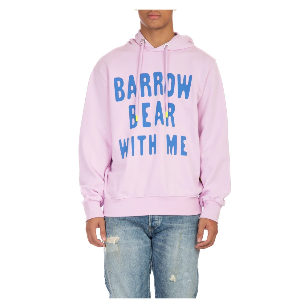 Barrow Mysig Teddy Hoodie i Bw014 Pink, Herr