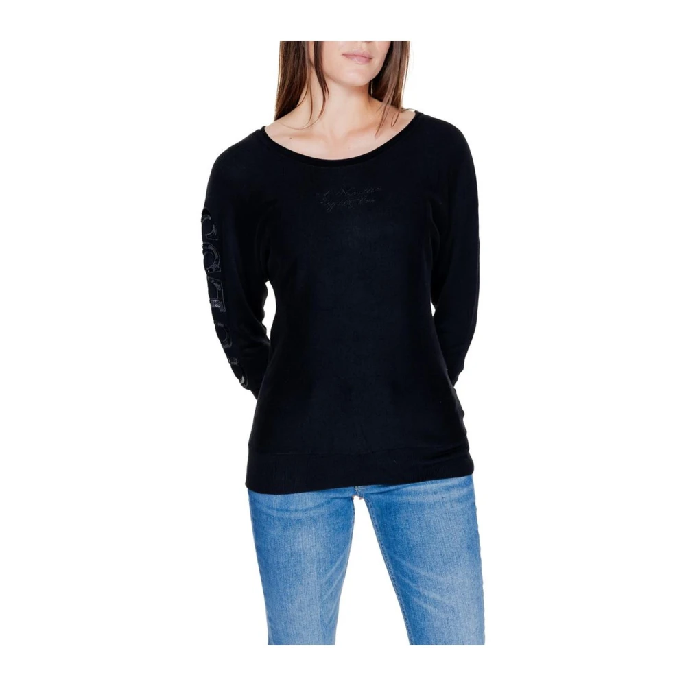 Guess Stretch Viscose Blend Dames Shirt Black Dames