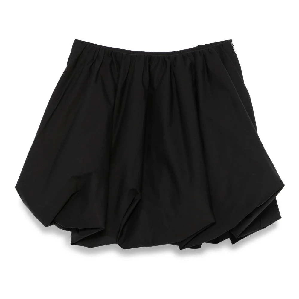 Rotate Birger Christensen Ballon Rok Zwart Elastische Taille Black Dames
