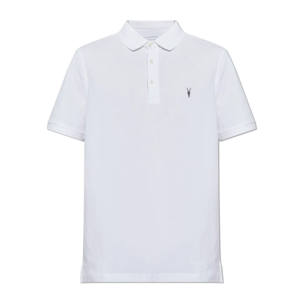 AllSaints Reform Polo Shirt White Heren