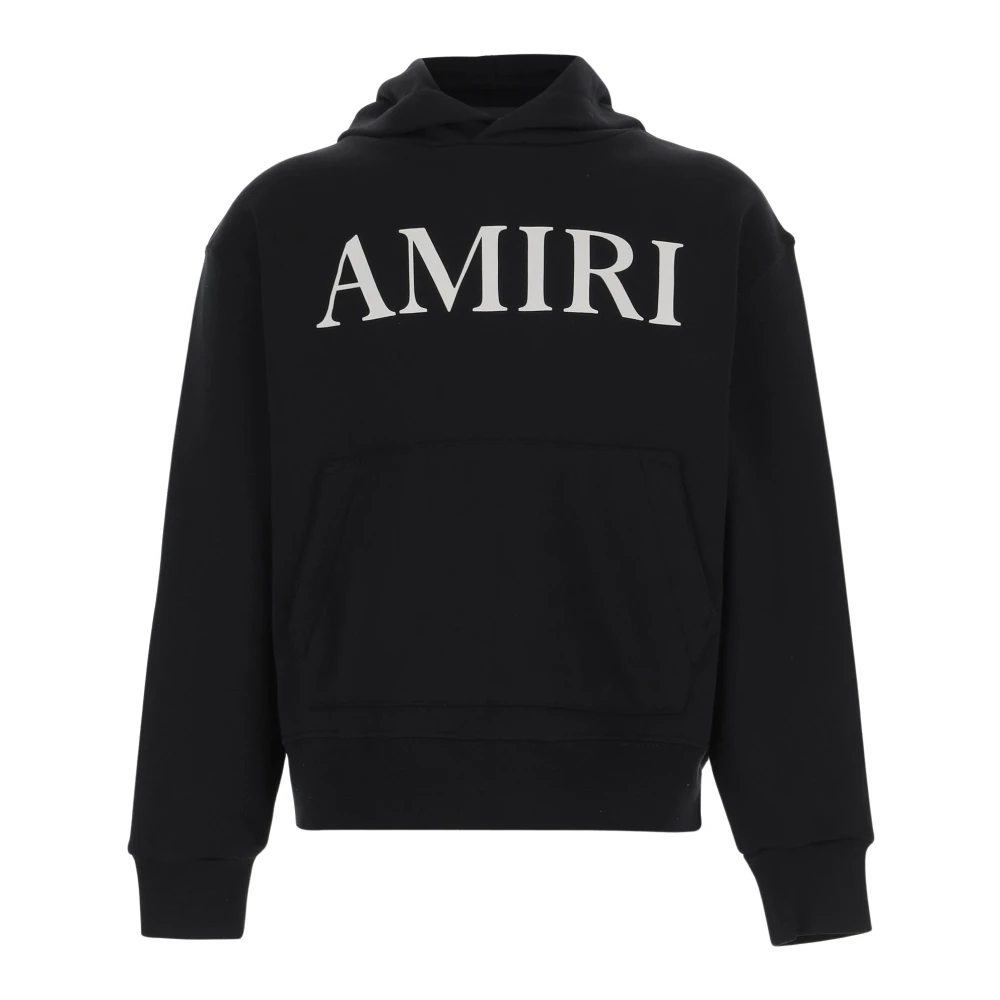 Amiri Black Cotton Logo Sweatshirt Hoodie - Male - Kids Sweatshirts - 8 Y - Kids