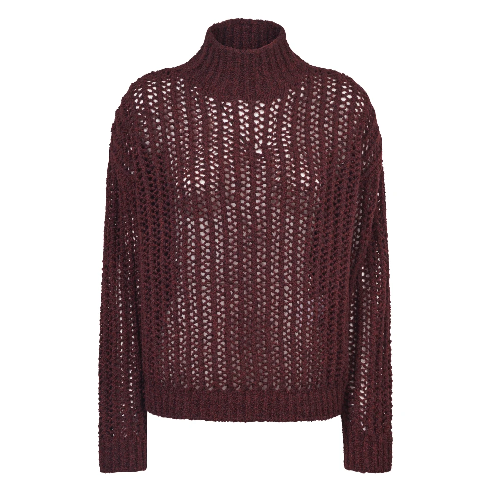 Max Mara Women's Red Jumpers - Turtlenecks - Xs - Knitwear