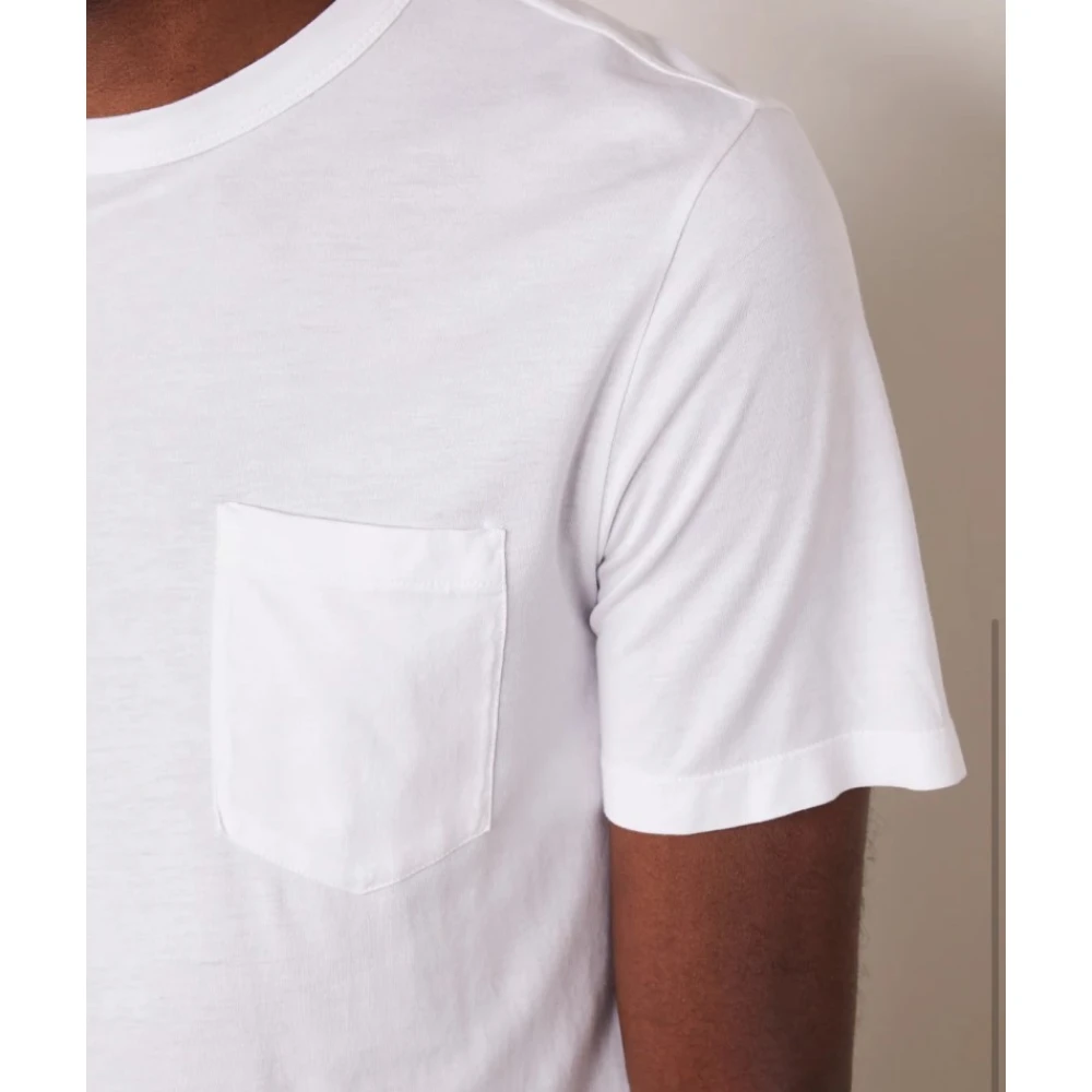 Officine Générale Korte mouw zak T-shirt White Heren