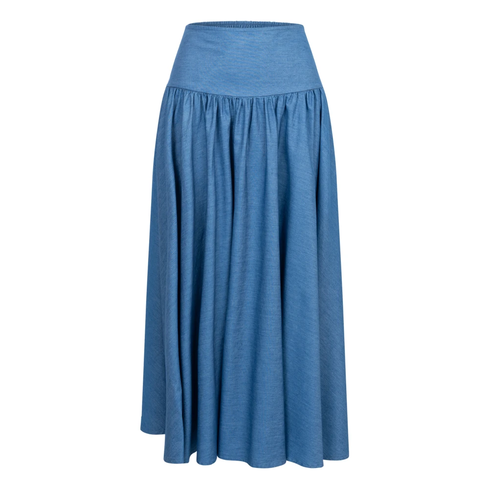 Denim Skirt - Light Blue Denim