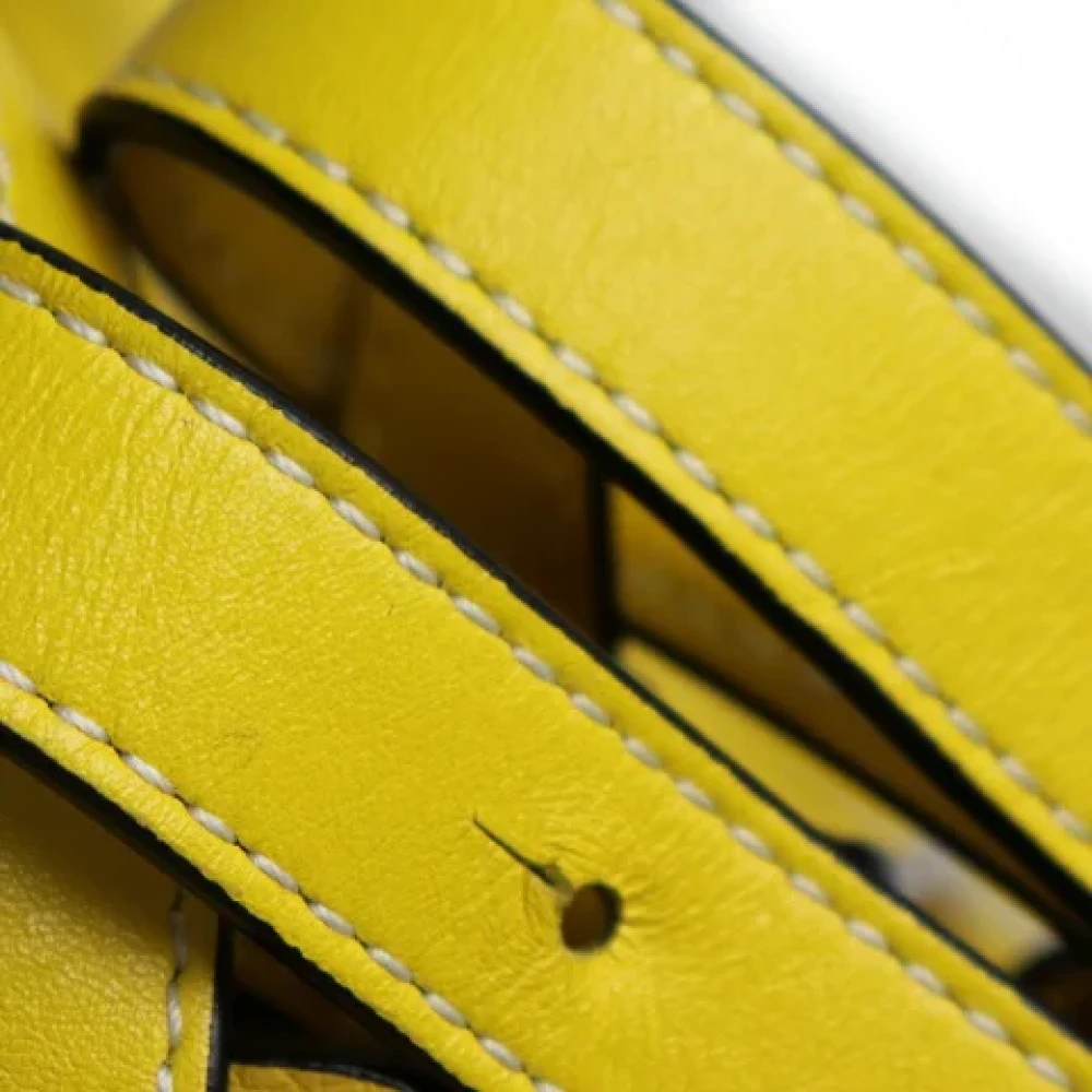 Loewe Pre-owned Canvas handbags Yellow Dames